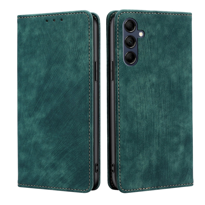 Estuche para teléfono de cuero magnético con cepillo antirrobo RFID, For vivo iQOO Z7x, For OPPO A55S 5G, For Realme GT Neo5 SE, For Xiaomi Redmi Note 12 Turbo, For Kyocera Digno SX3-KYG02, For Nokia C12, For Nokia C22, For Nokia C32                   ...