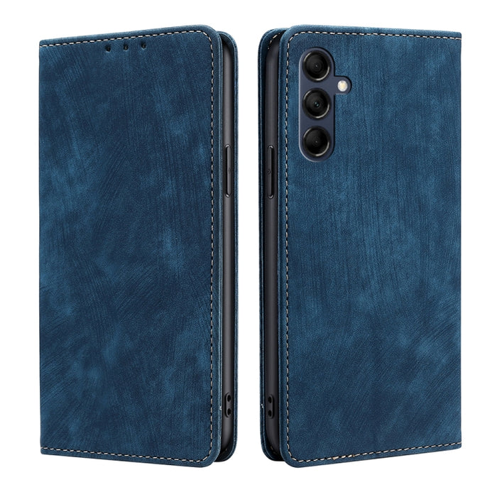 Estuche para teléfono de cuero magnético con cepillo antirrobo RFID, For vivo iQOO Z7x, For OPPO A55S 5G, For Realme GT Neo5 SE, For Xiaomi Redmi Note 12 Turbo, For Kyocera Digno SX3-KYG02, For Nokia C12, For Nokia C22, For Nokia C32                   ...