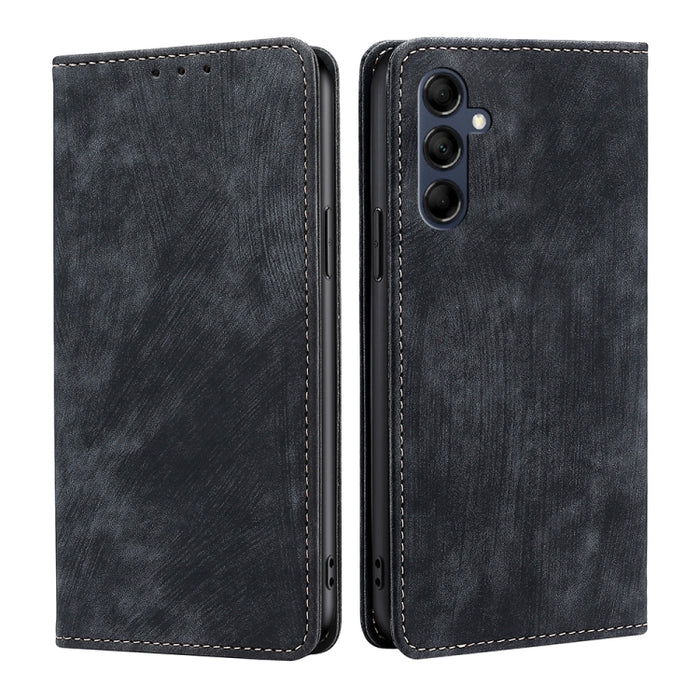 Estuche para teléfono de cuero magnético con cepillo antirrobo RFID, For vivo iQOO Z7x, For OPPO A55S 5G, For Realme GT Neo5 SE, For Xiaomi Redmi Note 12 Turbo, For Kyocera Digno SX3-KYG02, For Nokia C12, For Nokia C22, For Nokia C32                   ...