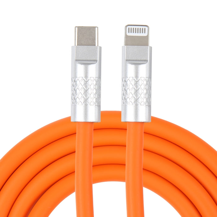 Mech Series 120W USB-C / Type-C a cable de datos de carga rápida de silicona con enchufe de metal de 8 pines, longitud: 1,2 m, 8 Pin, 1.2m Type-C to 8 Pin