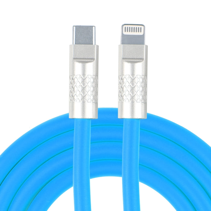 Mech Series 120W USB-C / Type-C a cable de datos de carga rápida de silicona con enchufe de metal de 8 pines, longitud: 1,2 m, 8 Pin, 1.2m Type-C to 8 Pin