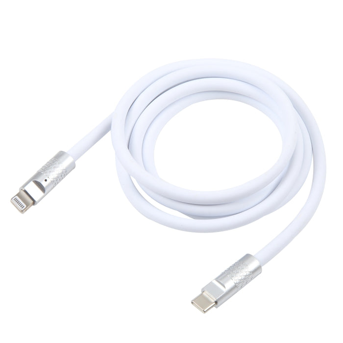 Mech Series 120W USB-C / Type-C a cable de datos de carga rápida de silicona con enchufe de metal de 8 pines, longitud: 1,2 m, 8 Pin, 1.2m Type-C to 8 Pin