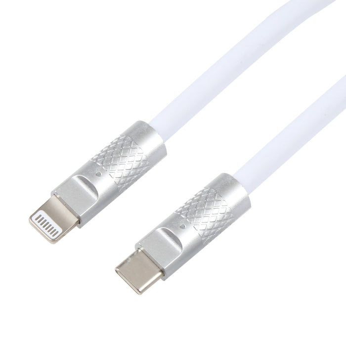 Mech Series 120W USB-C / Type-C a cable de datos de carga rápida de silicona con enchufe de metal de 8 pines, longitud: 1,2 m, 8 Pin, 1.2m Type-C to 8 Pin