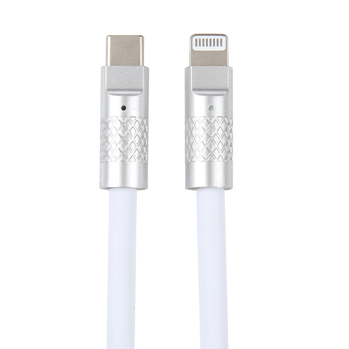 Mech Series 120W USB-C / Type-C a cable de datos de carga rápida de silicona con enchufe de metal de 8 pines, longitud: 1,2 m, 8 Pin, 1.2m Type-C to 8 Pin