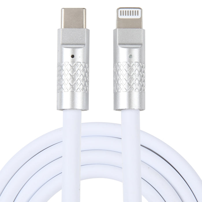 Mech Series 120W USB-C / Type-C a cable de datos de carga rápida de silicona con enchufe de metal de 8 pines, longitud: 1,2 m, 8 Pin, 1.2m Type-C to 8 Pin
