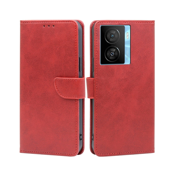 Estuche para teléfono de cuero con tapa y hebilla con textura de becerro, For vivo iQOO Z7x, For OPPO A55S 5G, For Realme GT Neo5 SE, For Xiaomi Redmi Note 12 Turbo, For Kyocera Digno SX3-KYG02, For Nokia C12, For Nokia C22, For Nokia C32              ...
