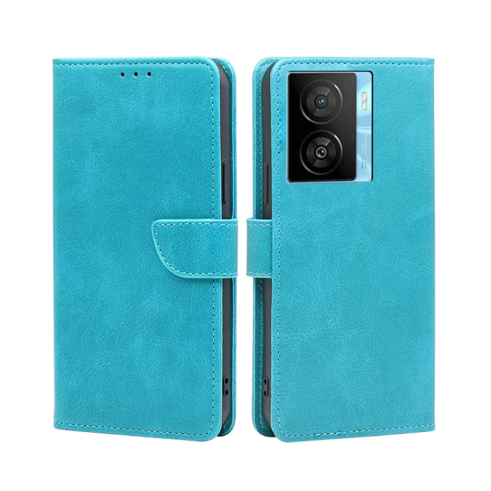 Estuche para teléfono de cuero con tapa y hebilla con textura de becerro, For vivo iQOO Z7x, For OPPO A55S 5G, For Realme GT Neo5 SE, For Xiaomi Redmi Note 12 Turbo, For Kyocera Digno SX3-KYG02, For Nokia C12, For Nokia C22, For Nokia C32              ...