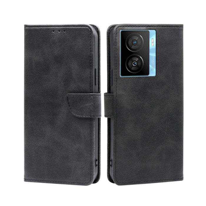 Estuche para teléfono de cuero con tapa y hebilla con textura de becerro, For vivo iQOO Z7x, For OPPO A55S 5G, For Realme GT Neo5 SE, For Xiaomi Redmi Note 12 Turbo, For Kyocera Digno SX3-KYG02, For Nokia C12, For Nokia C22, For Nokia C32              ...