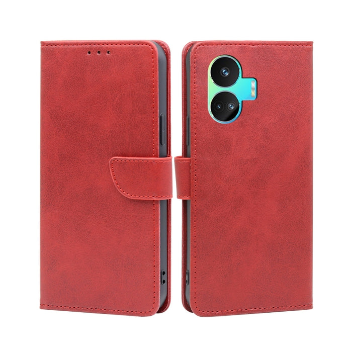Estuche para teléfono de cuero con tapa y hebilla con textura de becerro, For vivo iQOO Z7x, For OPPO A55S 5G, For Realme GT Neo5 SE, For Xiaomi Redmi Note 12 Turbo, For Kyocera Digno SX3-KYG02, For Nokia C12, For Nokia C22, For Nokia C32              ...