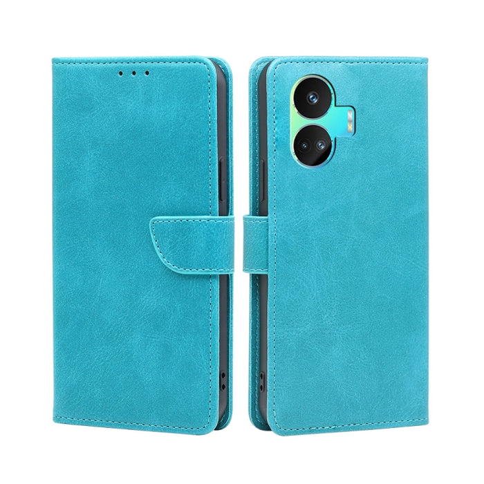 Estuche para teléfono de cuero con tapa y hebilla con textura de becerro, For vivo iQOO Z7x, For OPPO A55S 5G, For Realme GT Neo5 SE, For Xiaomi Redmi Note 12 Turbo, For Kyocera Digno SX3-KYG02, For Nokia C12, For Nokia C22, For Nokia C32              ...