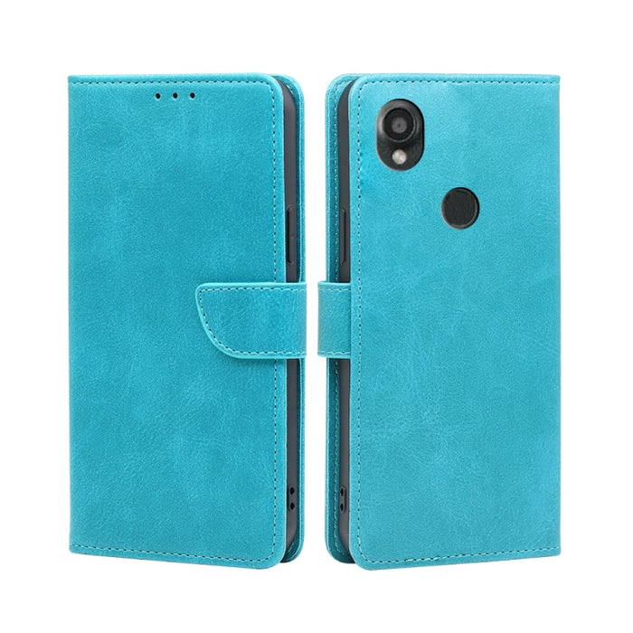 Estuche para teléfono de cuero con tapa y hebilla con textura de becerro, For vivo iQOO Z7x, For OPPO A55S 5G, For Realme GT Neo5 SE, For Xiaomi Redmi Note 12 Turbo, For Kyocera Digno SX3-KYG02, For Nokia C12, For Nokia C22, For Nokia C32              ...