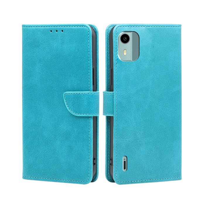 Estuche para teléfono de cuero con tapa y hebilla con textura de becerro, For vivo iQOO Z7x, For OPPO A55S 5G, For Realme GT Neo5 SE, For Xiaomi Redmi Note 12 Turbo, For Kyocera Digno SX3-KYG02, For Nokia C12, For Nokia C22, For Nokia C32              ...