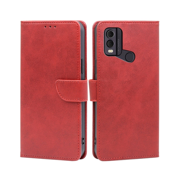 Estuche para teléfono de cuero con tapa y hebilla con textura de becerro, For vivo iQOO Z7x, For OPPO A55S 5G, For Realme GT Neo5 SE, For Xiaomi Redmi Note 12 Turbo, For Kyocera Digno SX3-KYG02, For Nokia C12, For Nokia C22, For Nokia C32              ...