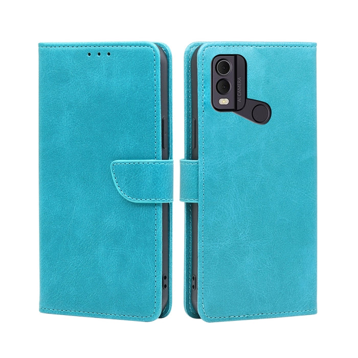 Estuche para teléfono de cuero con tapa y hebilla con textura de becerro, For vivo iQOO Z7x, For OPPO A55S 5G, For Realme GT Neo5 SE, For Xiaomi Redmi Note 12 Turbo, For Kyocera Digno SX3-KYG02, For Nokia C12, For Nokia C22, For Nokia C32              ...