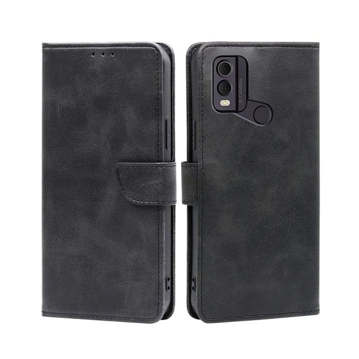 Estuche para teléfono de cuero con tapa y hebilla con textura de becerro, For vivo iQOO Z7x, For OPPO A55S 5G, For Realme GT Neo5 SE, For Xiaomi Redmi Note 12 Turbo, For Kyocera Digno SX3-KYG02, For Nokia C12, For Nokia C22, For Nokia C32              ...