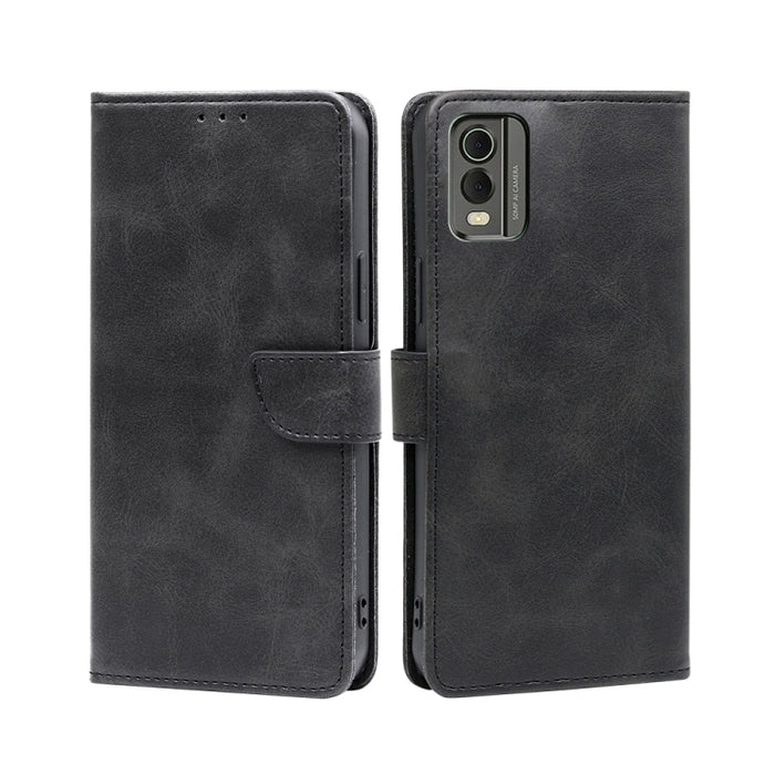 Estuche para teléfono de cuero con tapa y hebilla con textura de becerro, For vivo iQOO Z7x, For OPPO A55S 5G, For Realme GT Neo5 SE, For Xiaomi Redmi Note 12 Turbo, For Kyocera Digno SX3-KYG02, For Nokia C12, For Nokia C22, For Nokia C32              ...