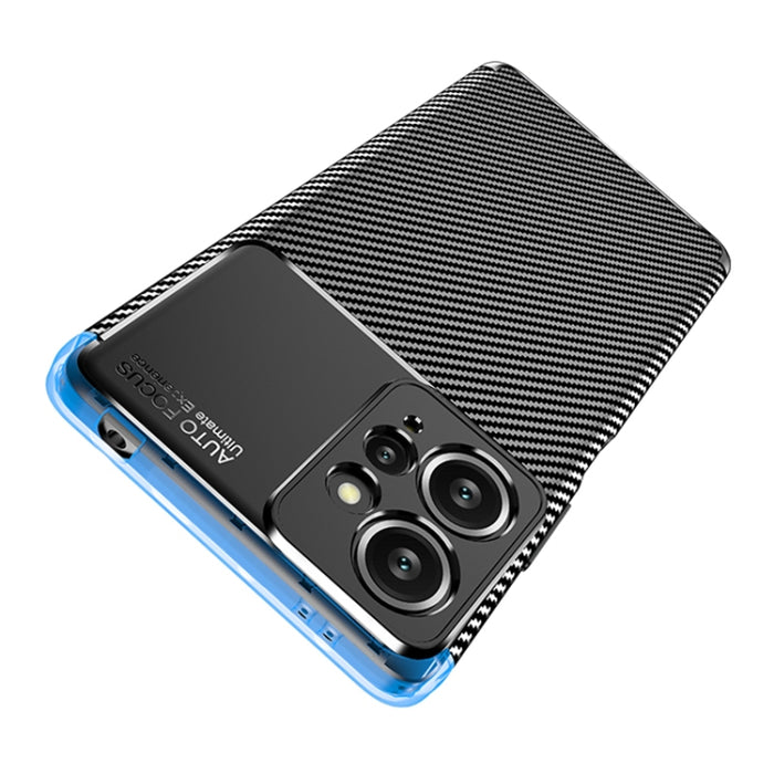 Funda de teléfono TPU a prueba de golpes con textura de fibra de carbono, For Xiaomi Redmi Note 12 4G Global