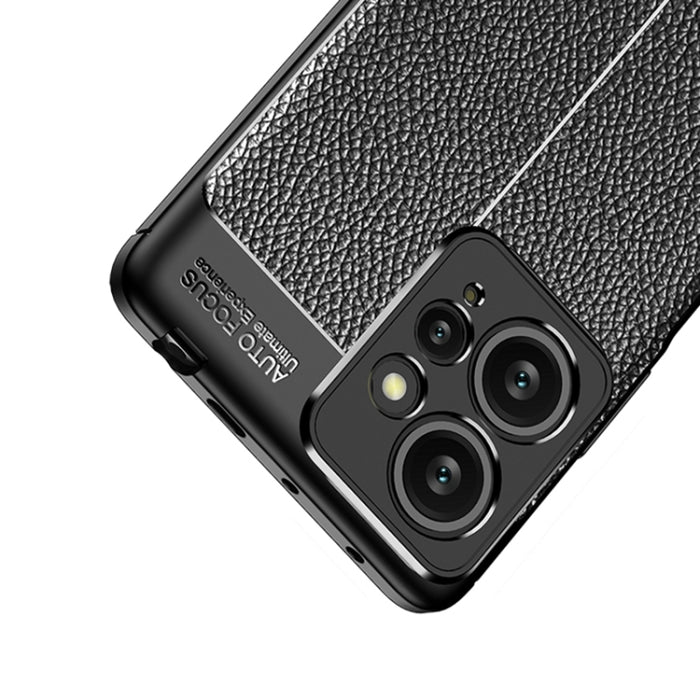 Funda de teléfono TPU a prueba de golpes con textura Litchi, For Xiaomi Redmi Note 12 4G Global, For Honor X50i 5G