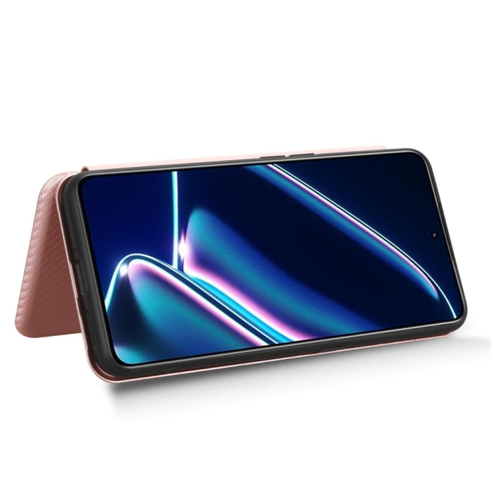 Funda de cuero con textura de fibra de carbono para teléfono, For Realme GT Neo5 SE, For DOOGEE X97 / X97 Pro, For ASUS ROG Phone 7, For Motorola Edge 40 Pro, For Nokia C22, For Samsung Galaxy F14, For Xiaomi 13 Ultra