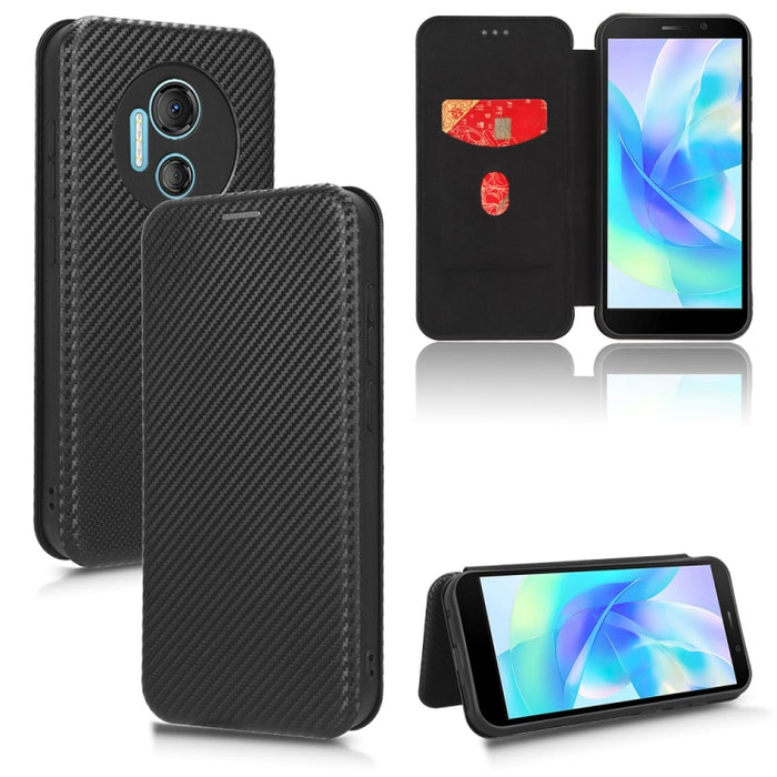 Funda de cuero con textura de fibra de carbono para teléfono, For Realme GT Neo5 SE, For DOOGEE X97 / X97 Pro, For ASUS ROG Phone 7, For Motorola Edge 40 Pro, For Nokia C22, For Samsung Galaxy F14, For Xiaomi 13 Ultra