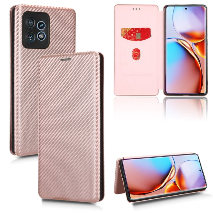Funda de cuero con textura de fibra de carbono para teléfono, For Realme GT Neo5 SE, For DOOGEE X97 / X97 Pro, For ASUS ROG Phone 7, For Motorola Edge 40 Pro, For Nokia C22, For Samsung Galaxy F14, For Xiaomi 13 Ultra