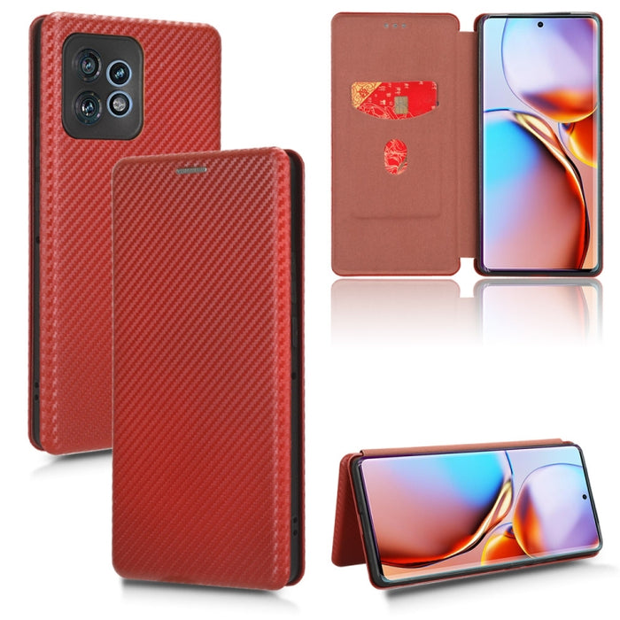 Funda de cuero con textura de fibra de carbono para teléfono, For Realme GT Neo5 SE, For DOOGEE X97 / X97 Pro, For ASUS ROG Phone 7, For Motorola Edge 40 Pro, For Nokia C22, For Samsung Galaxy F14, For Xiaomi 13 Ultra