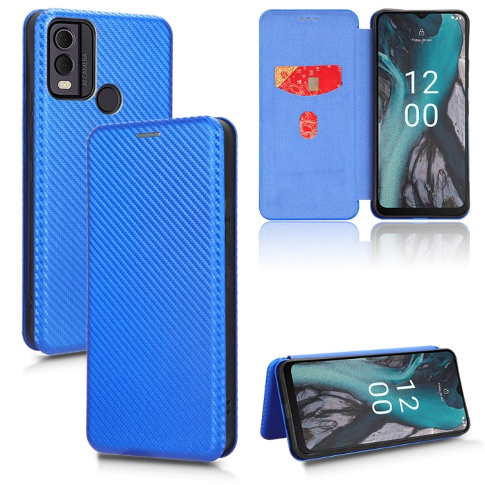 Funda de cuero con textura de fibra de carbono para teléfono, For Realme GT Neo5 SE, For DOOGEE X97 / X97 Pro, For ASUS ROG Phone 7, For Motorola Edge 40 Pro, For Nokia C22, For Samsung Galaxy F14, For Xiaomi 13 Ultra
