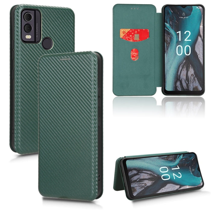 Funda de cuero con textura de fibra de carbono para teléfono, For Realme GT Neo5 SE, For DOOGEE X97 / X97 Pro, For ASUS ROG Phone 7, For Motorola Edge 40 Pro, For Nokia C22, For Samsung Galaxy F14, For Xiaomi 13 Ultra