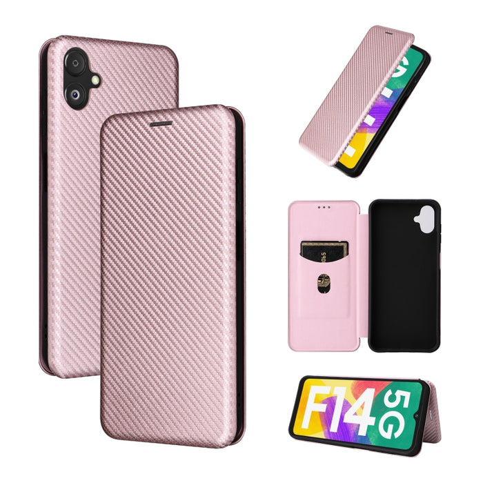 Funda de cuero con textura de fibra de carbono para teléfono, For Realme GT Neo5 SE, For DOOGEE X97 / X97 Pro, For ASUS ROG Phone 7, For Motorola Edge 40 Pro, For Nokia C22, For Samsung Galaxy F14, For Xiaomi 13 Ultra