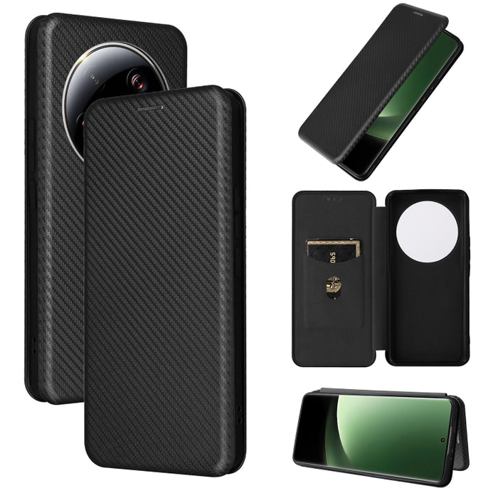 Funda de cuero con textura de fibra de carbono para teléfono, For Realme GT Neo5 SE, For DOOGEE X97 / X97 Pro, For ASUS ROG Phone 7, For Motorola Edge 40 Pro, For Nokia C22, For Samsung Galaxy F14, For Xiaomi 13 Ultra