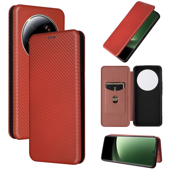 Funda de cuero con textura de fibra de carbono para teléfono, For Realme GT Neo5 SE, For DOOGEE X97 / X97 Pro, For ASUS ROG Phone 7, For Motorola Edge 40 Pro, For Nokia C22, For Samsung Galaxy F14, For Xiaomi 13 Ultra