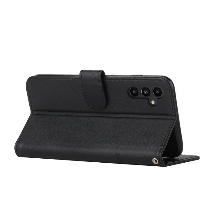 Estuche para teléfono de cuero con hebilla de textura de becerro cosido, For Samsung Galaxy A24 4G, For Samsung Galaxy M14 5G / F14 5G, For Google Pixel 7a, For Google Pixel 8, For Google Pixel 8 Pro, For Infinix Hot 30i, For Tecno Spark 10            ...