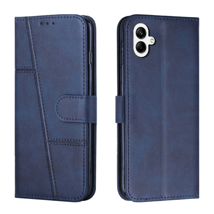 Estuche para teléfono de cuero con hebilla de textura de becerro cosido, For Samsung Galaxy A24 4G, For Samsung Galaxy M14 5G / F14 5G, For Google Pixel 7a, For Google Pixel 8, For Google Pixel 8 Pro, For Infinix Hot 30i, For Tecno Spark 10            ...