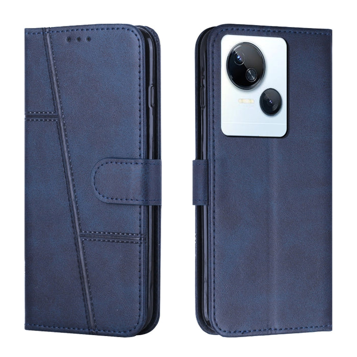 Estuche para teléfono de cuero con hebilla de textura de becerro cosido, For Samsung Galaxy A24 4G, For Samsung Galaxy M14 5G / F14 5G, For Google Pixel 7a, For Google Pixel 8, For Google Pixel 8 Pro, For Infinix Hot 30i, For Tecno Spark 10            ...