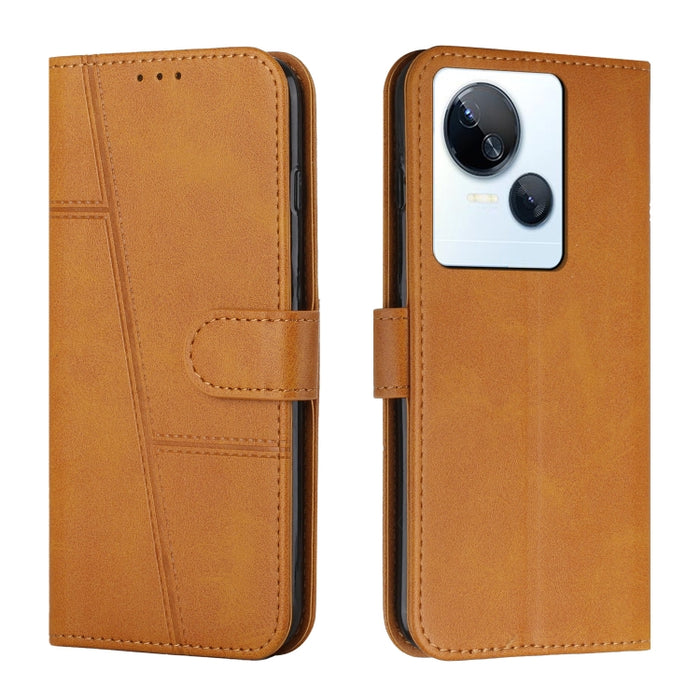 Estuche para teléfono de cuero con hebilla de textura de becerro cosido, For Samsung Galaxy A24 4G, For Samsung Galaxy M14 5G / F14 5G, For Google Pixel 7a, For Google Pixel 8, For Google Pixel 8 Pro, For Infinix Hot 30i, For Tecno Spark 10            ...