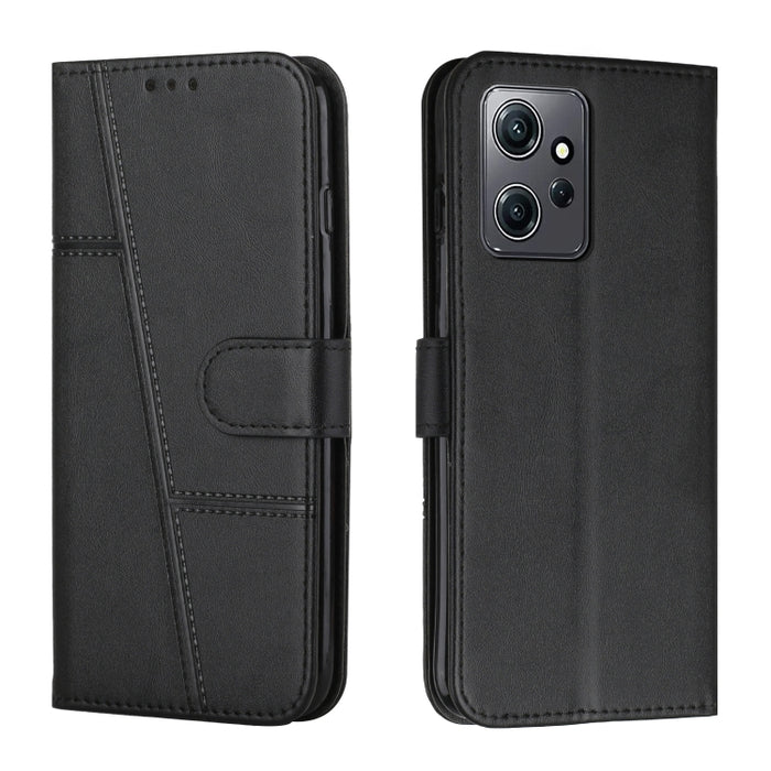 Estuche para teléfono de cuero con hebilla de textura de becerro cosido, For Samsung Galaxy A24 4G, For Samsung Galaxy M14 5G / F14 5G, For Google Pixel 7a, For Google Pixel 8, For Google Pixel 8 Pro, For Infinix Hot 30i, For Tecno Spark 10            ...