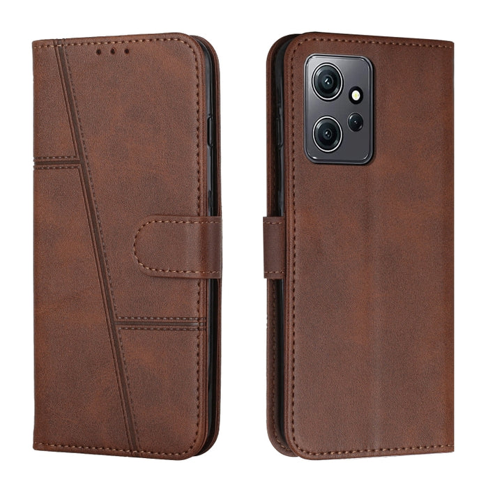 Estuche para teléfono de cuero con hebilla de textura de becerro cosido, For Samsung Galaxy A24 4G, For Samsung Galaxy M14 5G / F14 5G, For Google Pixel 7a, For Google Pixel 8, For Google Pixel 8 Pro, For Infinix Hot 30i, For Tecno Spark 10            ...