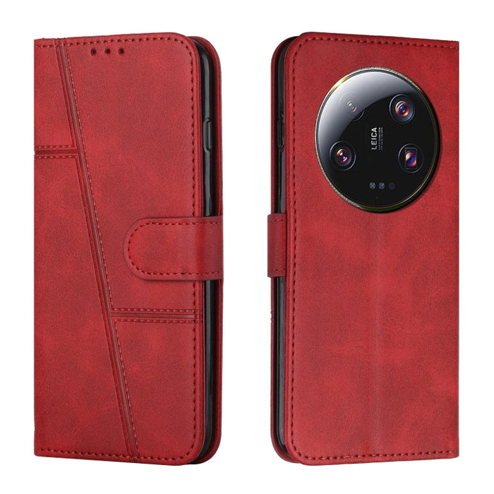 Estuche para teléfono de cuero con hebilla de textura de becerro cosido, For Samsung Galaxy A24 4G, For Samsung Galaxy M14 5G / F14 5G, For Google Pixel 7a, For Google Pixel 8, For Google Pixel 8 Pro, For Infinix Hot 30i, For Tecno Spark 10            ...