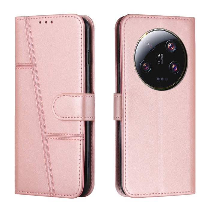 Estuche para teléfono de cuero con hebilla de textura de becerro cosido, For Samsung Galaxy A24 4G, For Samsung Galaxy M14 5G / F14 5G, For Google Pixel 7a, For Google Pixel 8, For Google Pixel 8 Pro, For Infinix Hot 30i, For Tecno Spark 10            ...