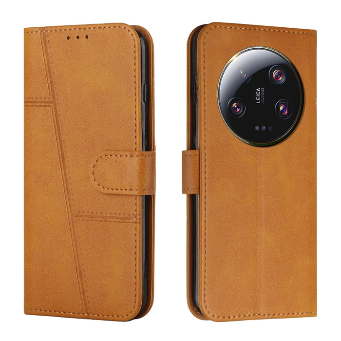 Estuche para teléfono de cuero con hebilla de textura de becerro cosido, For Samsung Galaxy A24 4G, For Samsung Galaxy M14 5G / F14 5G, For Google Pixel 7a, For Google Pixel 8, For Google Pixel 8 Pro, For Infinix Hot 30i, For Tecno Spark 10            ...