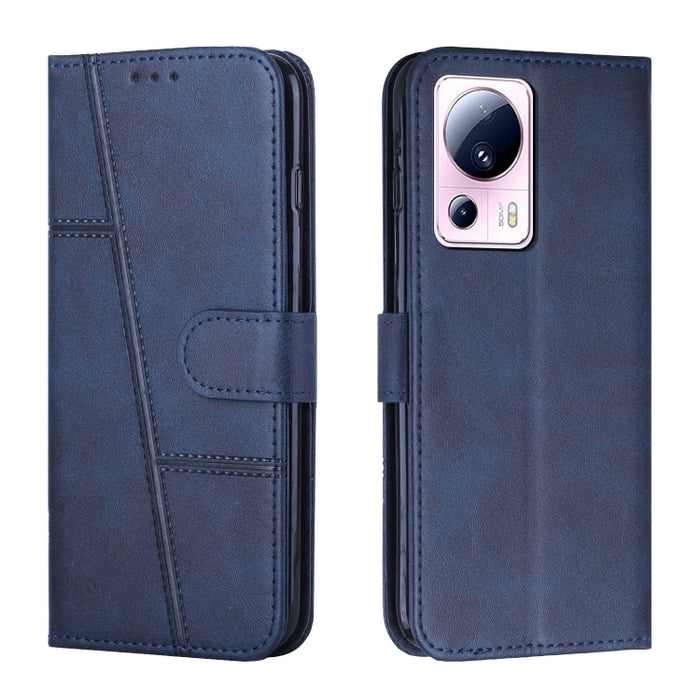 Estuche para teléfono de cuero con hebilla de textura de becerro cosido, For Samsung Galaxy A24 4G, For Samsung Galaxy M14 5G / F14 5G, For Google Pixel 7a, For Google Pixel 8, For Google Pixel 8 Pro, For Infinix Hot 30i, For Tecno Spark 10            ...