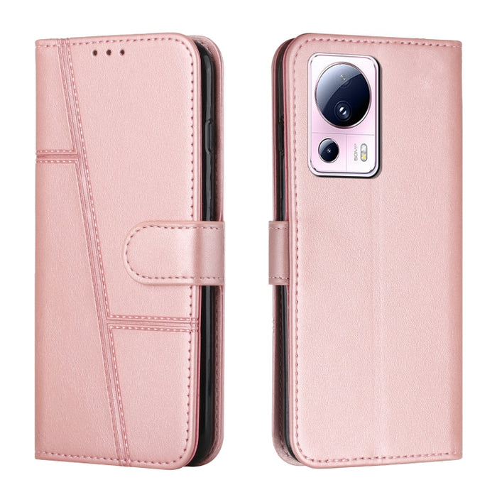 Estuche para teléfono de cuero con hebilla de textura de becerro cosido, For Samsung Galaxy A24 4G, For Samsung Galaxy M14 5G / F14 5G, For Google Pixel 7a, For Google Pixel 8, For Google Pixel 8 Pro, For Infinix Hot 30i, For Tecno Spark 10            ...