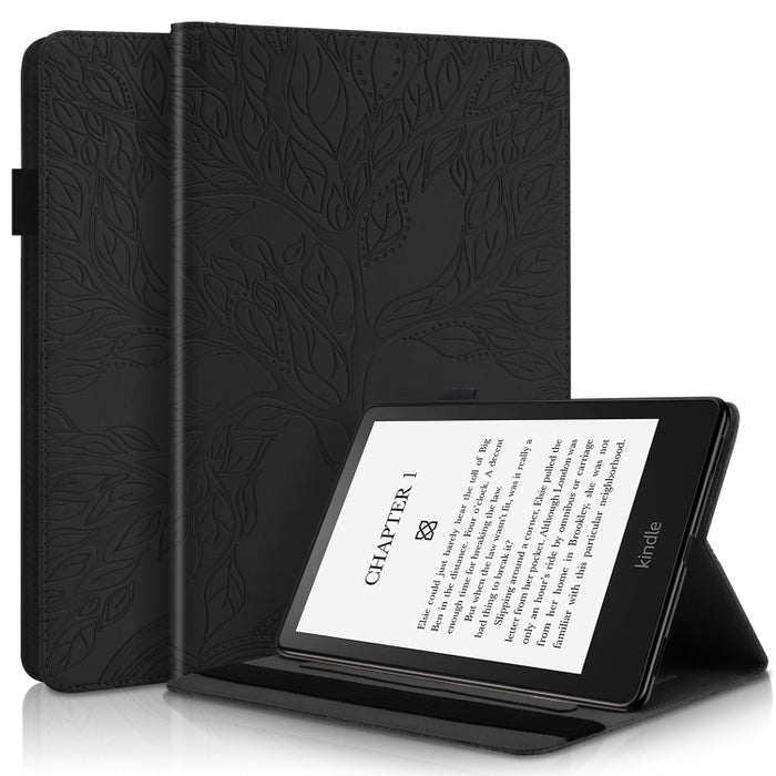 Life Tree Series Estuche de cuero con tapa horizontal para tableta, For Amazon Kindle 6 2022, For Xiaomi Pad 6 / Pad 6 Pro