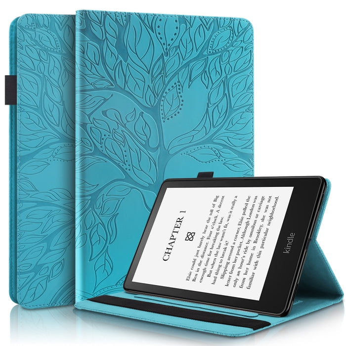 Life Tree Series Estuche de cuero con tapa horizontal para tableta, For Amazon Kindle 6 2022, For Xiaomi Pad 6 / Pad 6 Pro