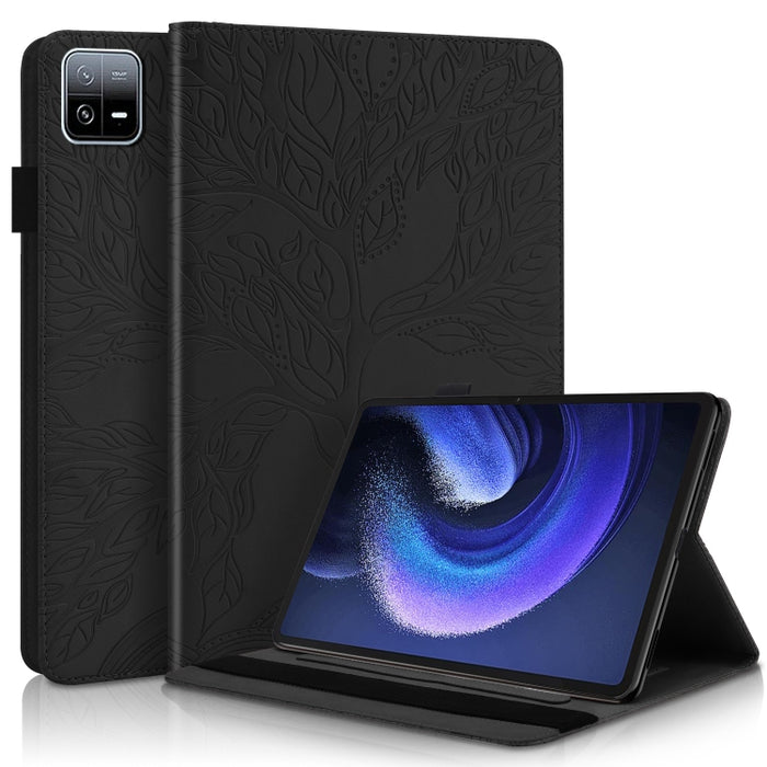 Life Tree Series Estuche de cuero con tapa horizontal para tableta, For Amazon Kindle 6 2022, For Xiaomi Pad 6 / Pad 6 Pro
