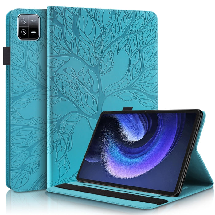 Life Tree Series Estuche de cuero con tapa horizontal para tableta, For Amazon Kindle 6 2022, For Xiaomi Pad 6 / Pad 6 Pro