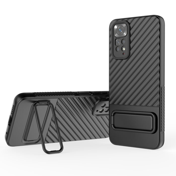 Caja de teléfono de TPU con textura ondulada con película de lente, For Xiaomi Redmi Note 11, For Xiaomi Poco F5, For Xiaomi Redmi Note 11S, For Xiaomi Redmi Note 12 Turbo