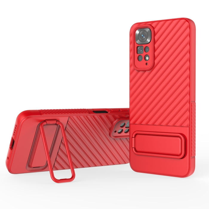 Caja de teléfono de TPU con textura ondulada con película de lente, For Xiaomi Redmi Note 11, For Xiaomi Poco F5, For Xiaomi Redmi Note 11S, For Xiaomi Redmi Note 12 Turbo
