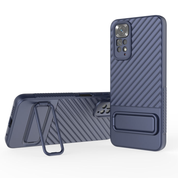 Caja de teléfono de TPU con textura ondulada con película de lente, For Xiaomi Redmi Note 11, For Xiaomi Poco F5, For Xiaomi Redmi Note 11S, For Xiaomi Redmi Note 12 Turbo