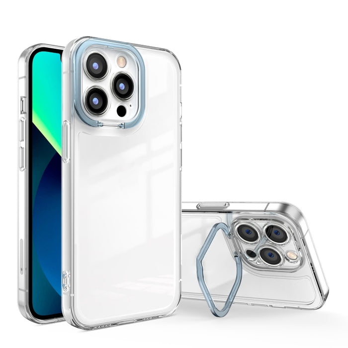 Estuche transparente para teléfono a prueba de golpes con soporte invisible, For iPhone XS Max, For iPhone XS / X, For iPhone XR, For iPhone 8 / 7, For iPhone 8 Plus / 7 Plus